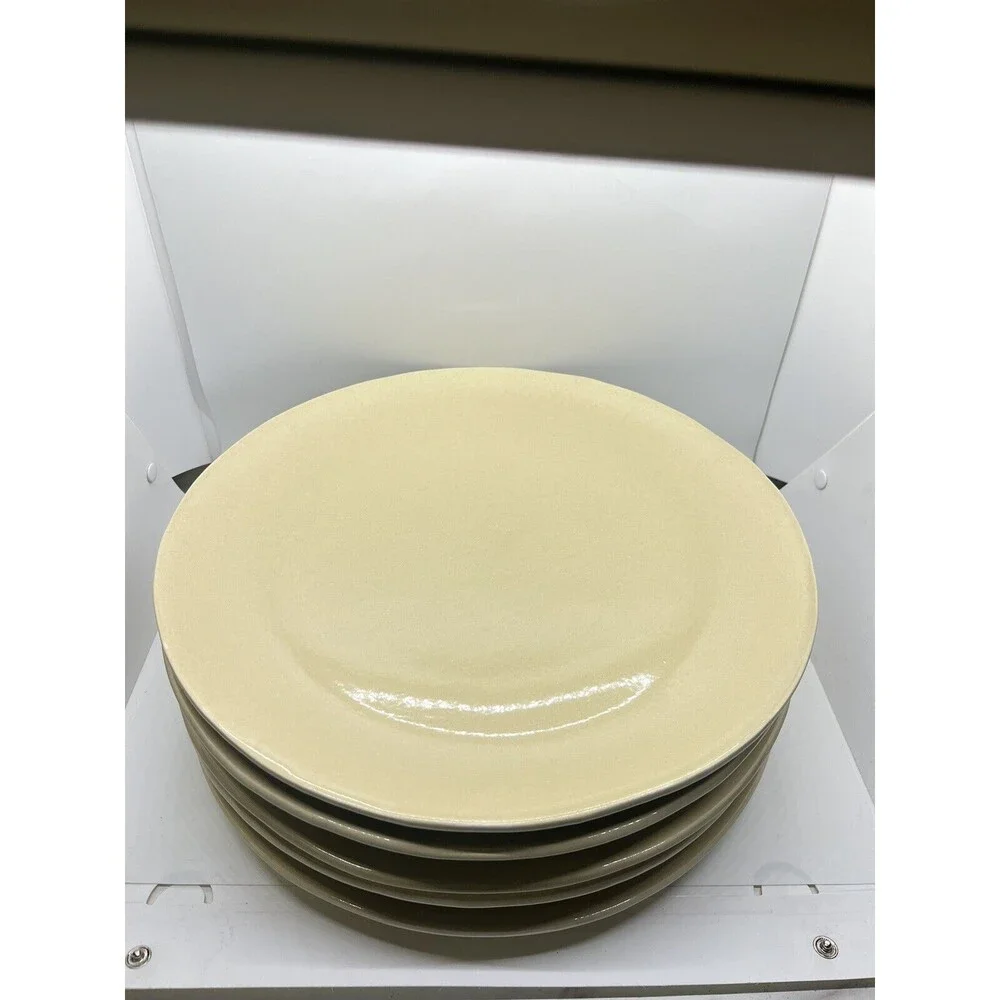 Pottery Barn Studio Putty Dinner Plates Set Barbara Eigen Dining Dishes Lot Of 5